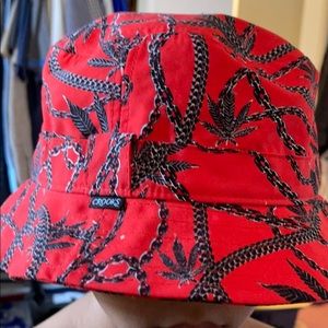 Crooks Red Bucket Hat 🔥